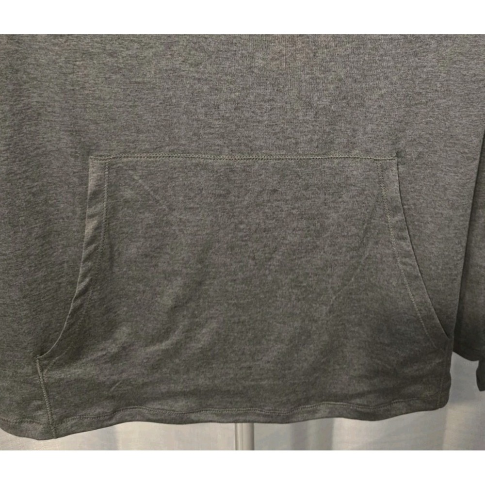Eddie Bauer Women's Large Active Funnel Neck Heather Gray Shirt UPF 50+ - Picture 3 of 11